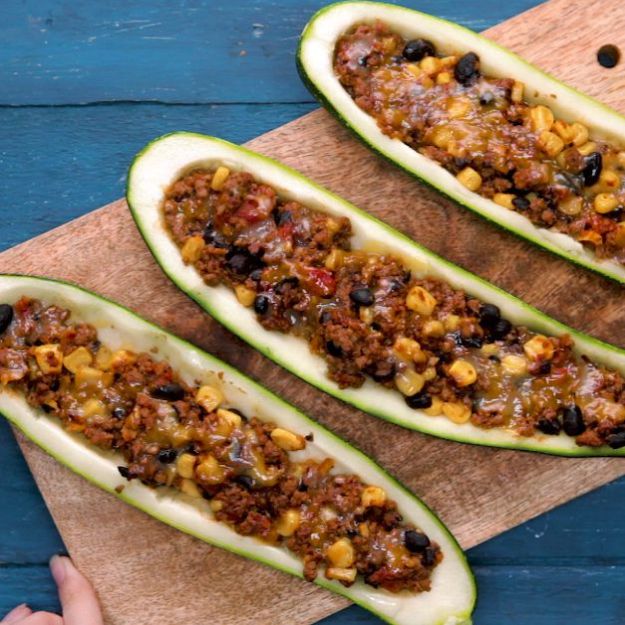 Directions | Easy Zucchini Burrito Boats | Healthy High Protein Low Carb Recipes | caloric intake requirements